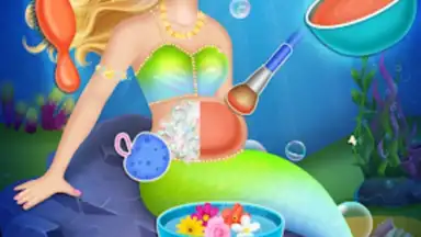 Newborn mermaid baby care game screenshot 3