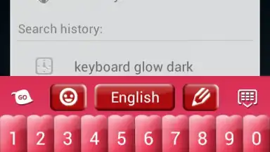 Pink Keyboard Hearts Glow screenshot 4