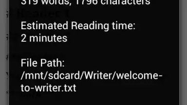 Writer screenshot 1
