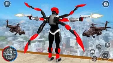 Black Spider Rope Superhero screenshot 4