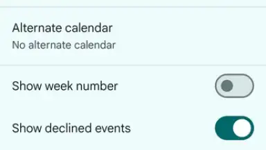 Google Calendar screenshot 2