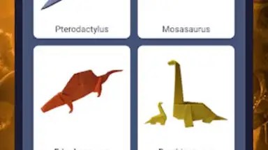 Origami dinosaurs paper shapes screenshot 10