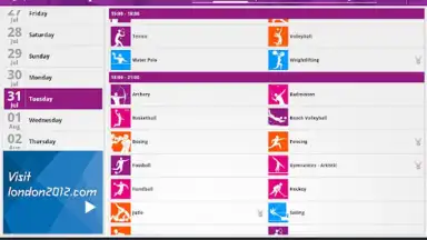 Aplic. resultados Londres 2012 screenshot 2