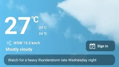 Daily Weather Free screenshot 1