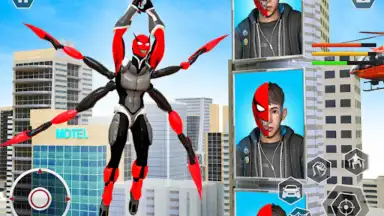 Black Spider Rope Superhero screenshot 1