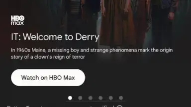 Google TV screenshot 1