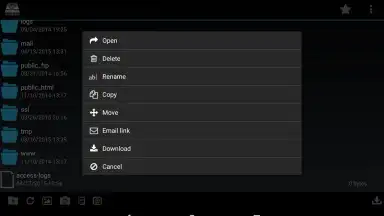cPWebDisk screenshot 3
