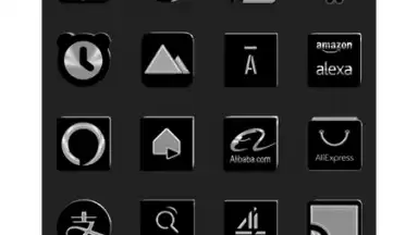 Black Icon Pack Free screenshot 4