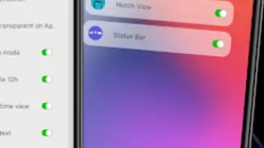 iCenter iOS 17: X - Status Bar screenshot 1