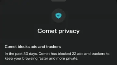 Comet Browser screenshot 8