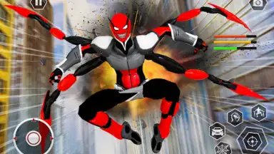 Black Spider Rope Superhero screenshot 10