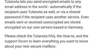 Tuta screenshot 1