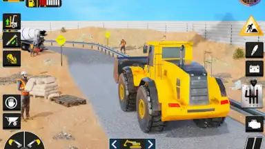 City Road Construction Game 3D screenshot 2