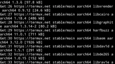 Termux screenshot 1