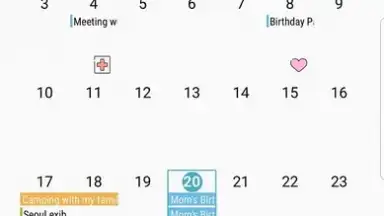 Samsung Calendar screenshot 3