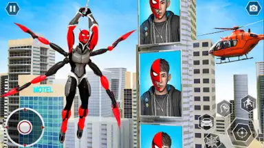 Black Spider Rope Superhero screenshot 12