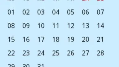 Simple Calendar screenshot 3