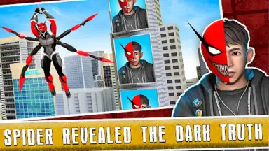 Black Spider Rope Superhero screenshot 2