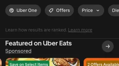 Uber Eats screenshot 5
