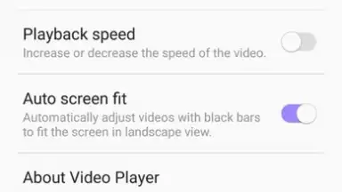 Samsung Video Player screenshot 1