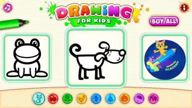 Drawing for Kids! Coloring Children Games Toddlers screenshot 1
