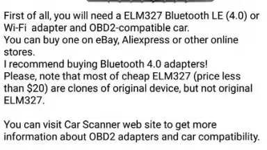 Car Scanner ELM OBD2 screenshot 1
