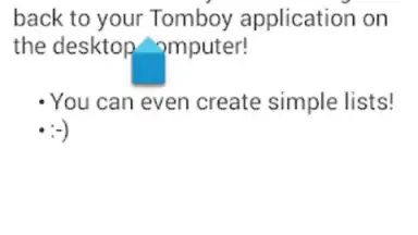 Tomdroid screenshot 6