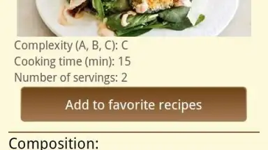 Delicious recipes screenshot 1