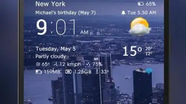 Transparent Clock Weather Cisco screenshot 9