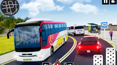 Coach Bus Driving - Bus Games screenshot 4