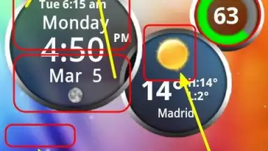 Rings Digital Weather Clock screenshot 1