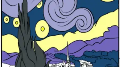 Vincent van Gogh Coloring Book screenshot 15