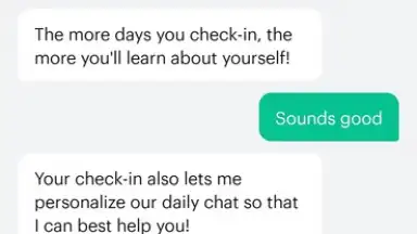 Woebot screenshot 4