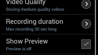 Secret Video Recorder (Android 1X) screenshot 3