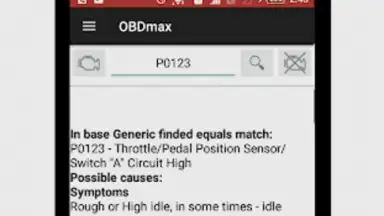 OBDmax screenshot 7