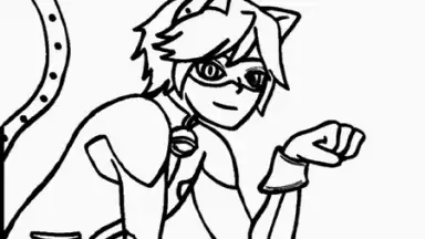 Coloring Ladybug & Blackcat screenshot 1