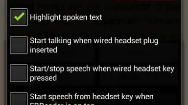 FBReader TTS+ Plugin screenshot 2