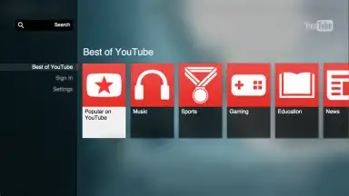 YouTube for Google TV screenshot 4