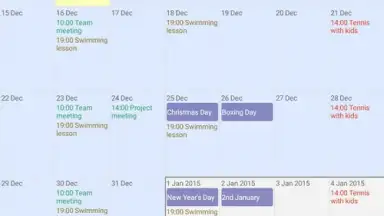 Touch Calendar Free screenshot 12