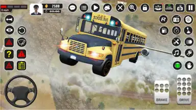 Offroad School Bus Driver Game screenshot 1