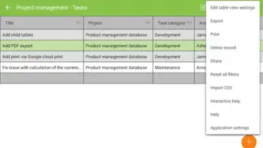 MobiDB Project Management screenshot 3
