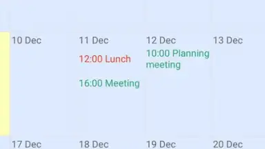 Touch Calendar Free screenshot 8