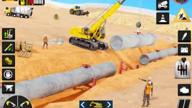 City Road Construction Game 3D screenshot 3