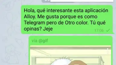 Alloy -free messaging app screenshot 1