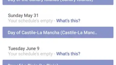 Today Calendar screenshot 1