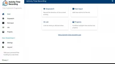 aTimeRecording - Online Time Tracking screenshot 4