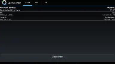 OpenConnect screenshot 1