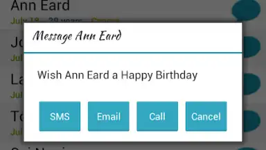 Birthday Calendar Free screenshot 5
