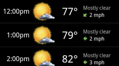 Palmary Weather screenshot 1