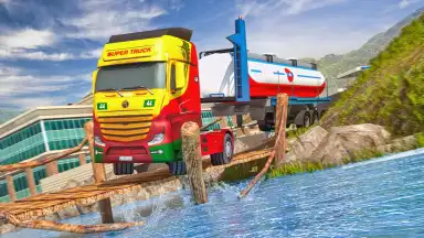 Oil Tanker Transport Offroad Truck Driver screenshot 2